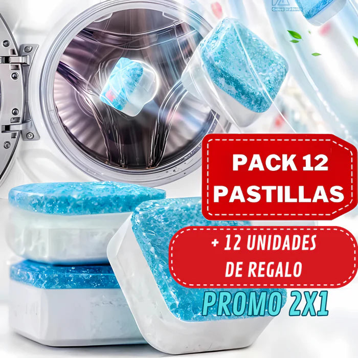 ULTRA CLEAN™ | Pastilla Limpiadora de Lavadora 12Unds + 12 de Regalo