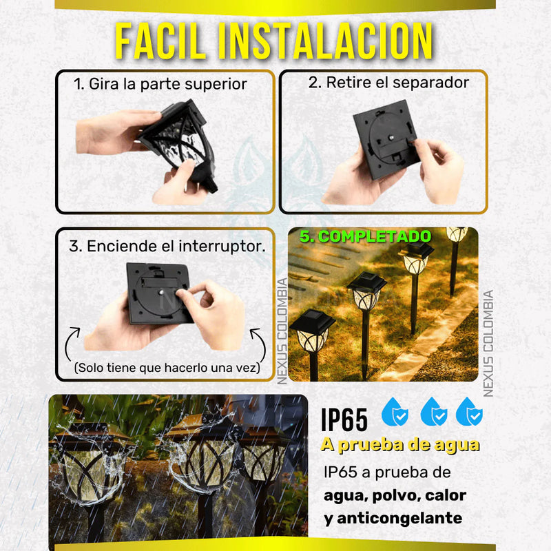 Preventa Lampara Solar Grande Pack PROMO 3X4