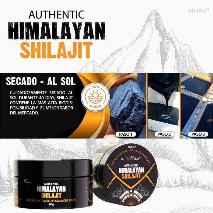 Shilajit De Himalaya Original USA 80G: Aumenta Tu Fuerza Y Resistencia Diaria