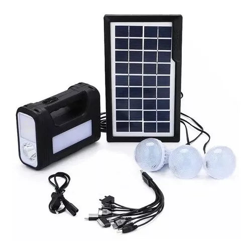 KIT SOLAR GD Lite 10: Energia Portatil + 3 bombillos + Radio